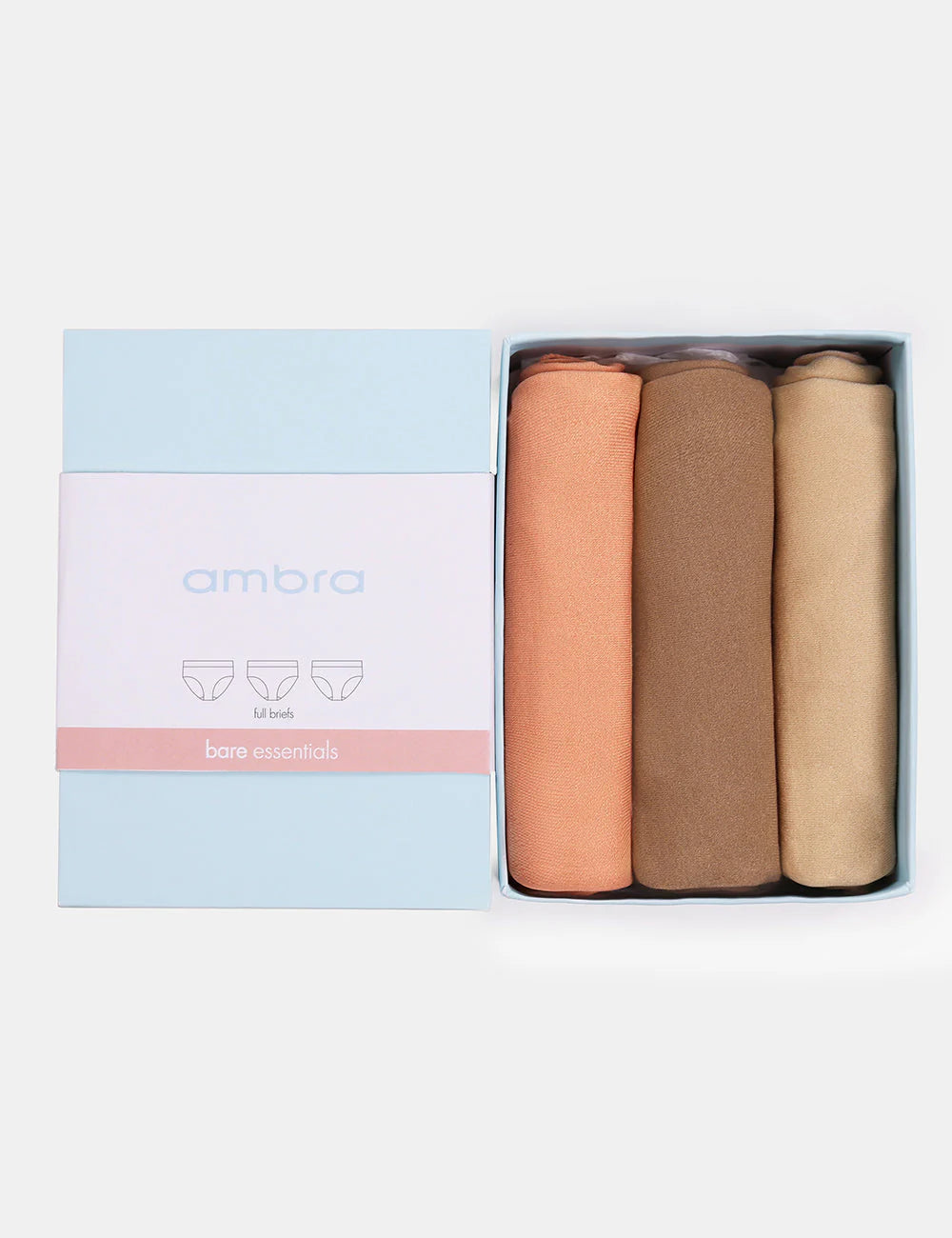 Ambra Bare Essentials Full Brief 3 Pack Gift Box