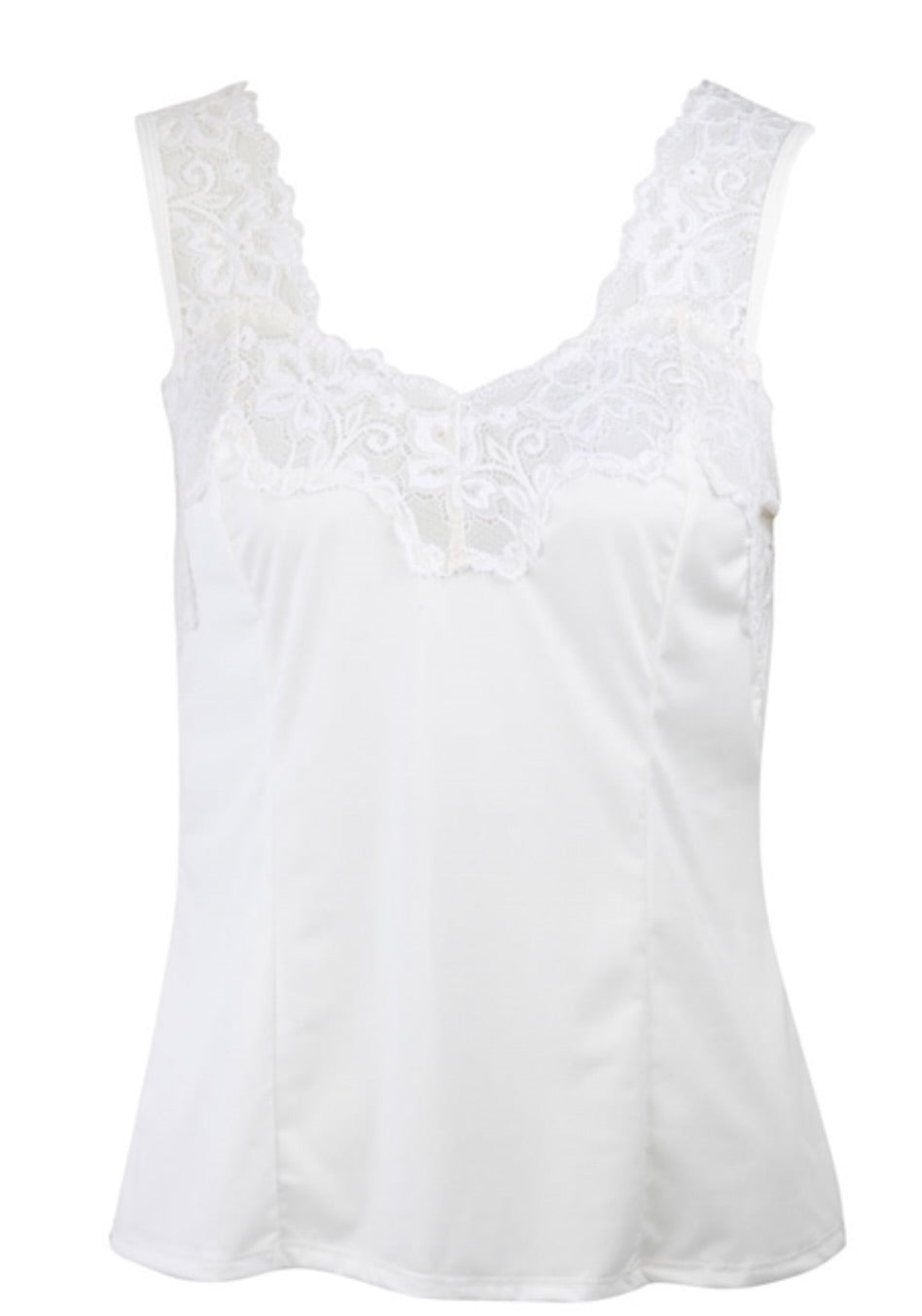 Essence Classic Singlet Camisole with Cut away Lace