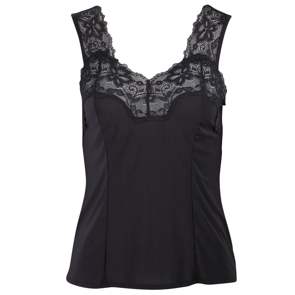 Essence Classic Singlet Camisole with Cut away Lace