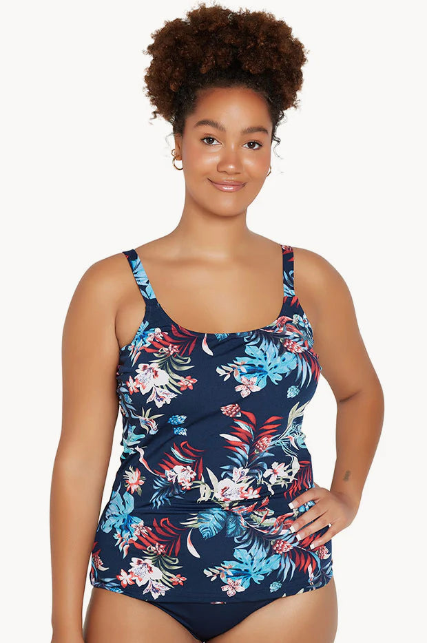 Genevieve Scoop Neck Tankini Top