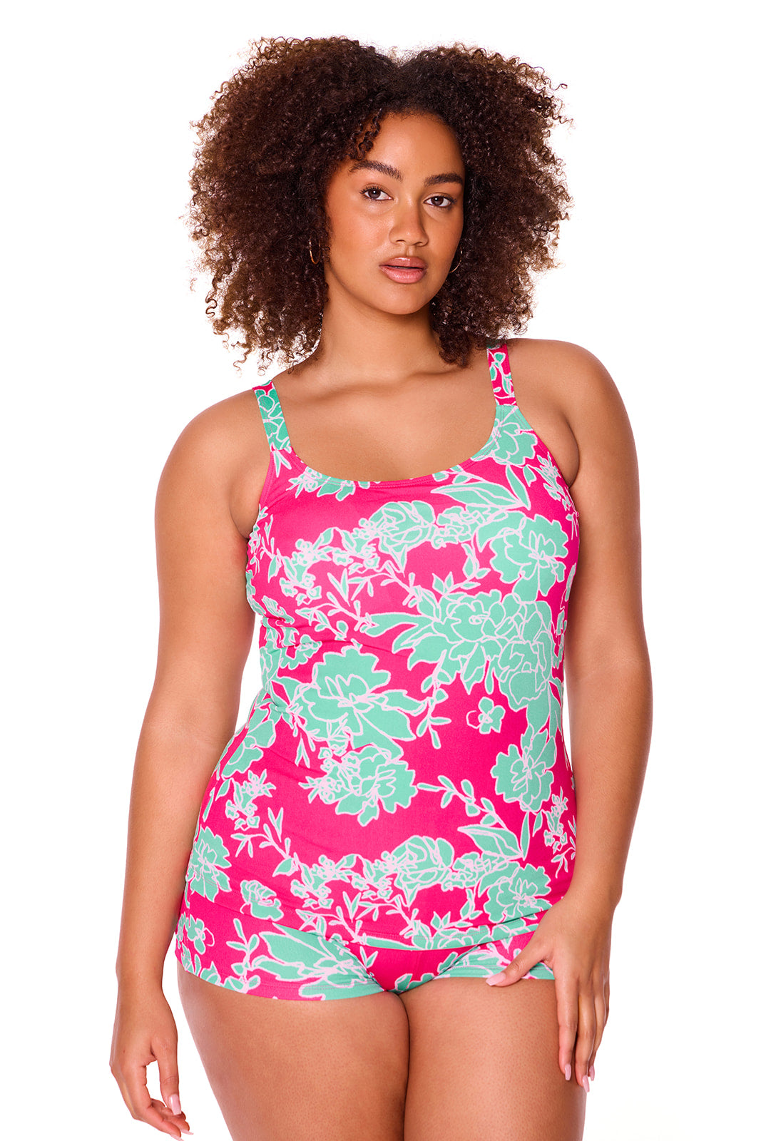 Genevieve Tank Underwire Tankini F/G & Not so Short Shorts Set