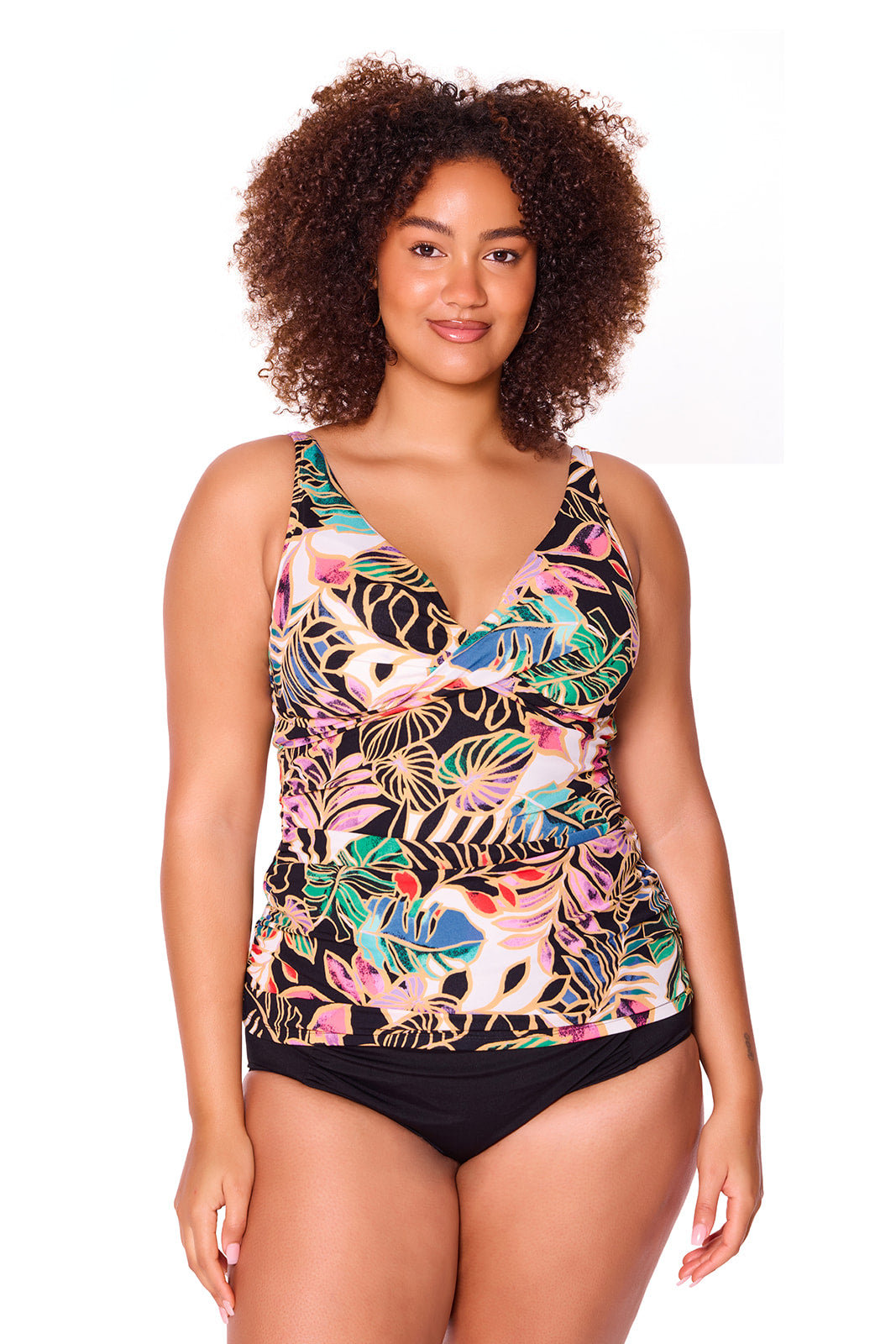Genevieve Cross Over Tankini Top