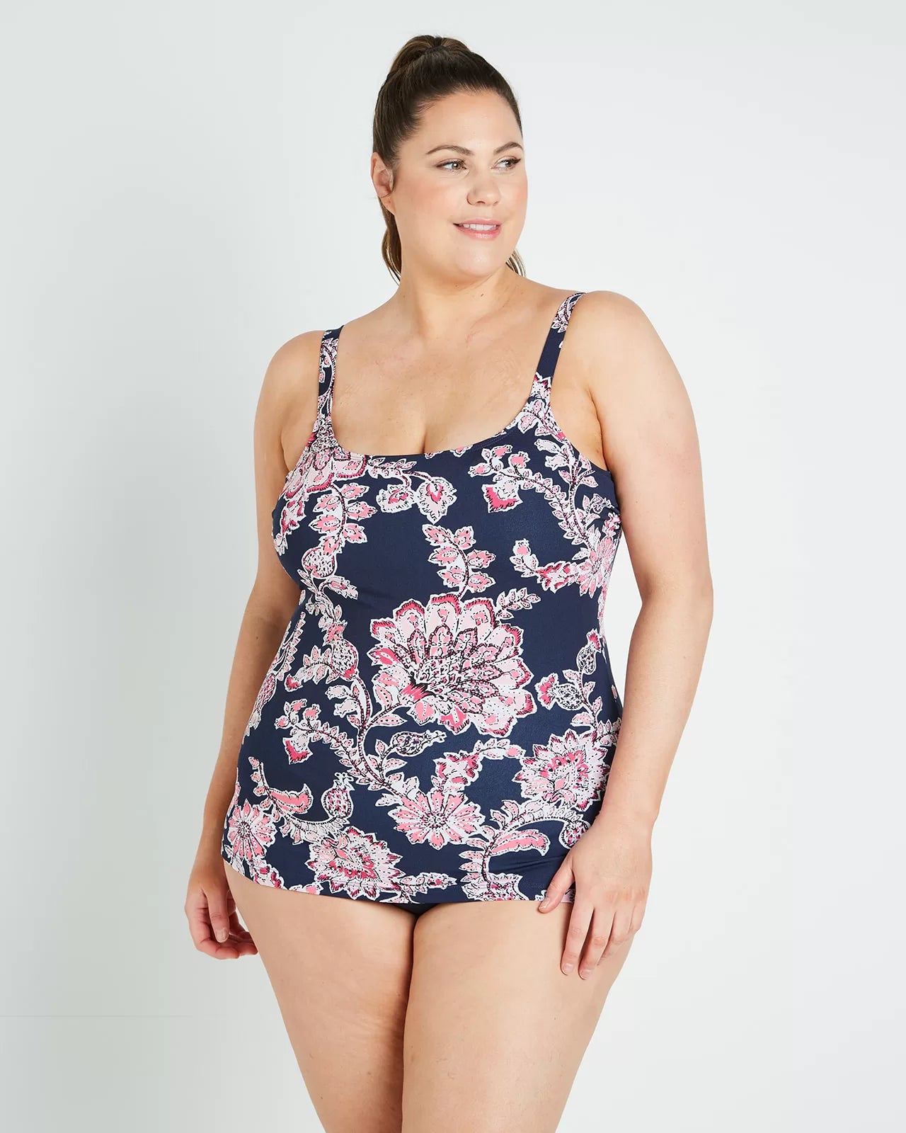 Genevieve Scoop Neck Tankini Top