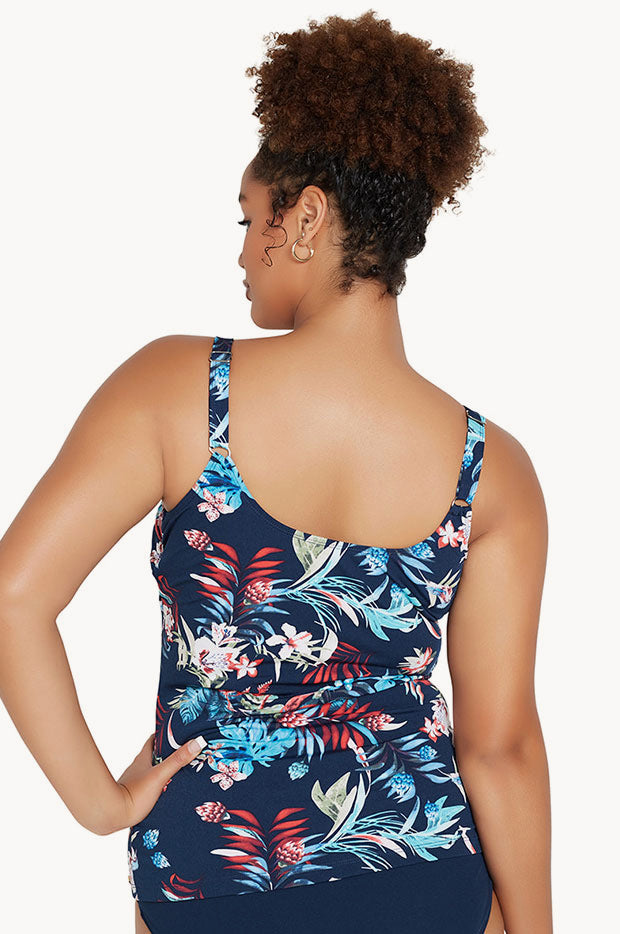 Genevieve Scoop Neck Tankini Top