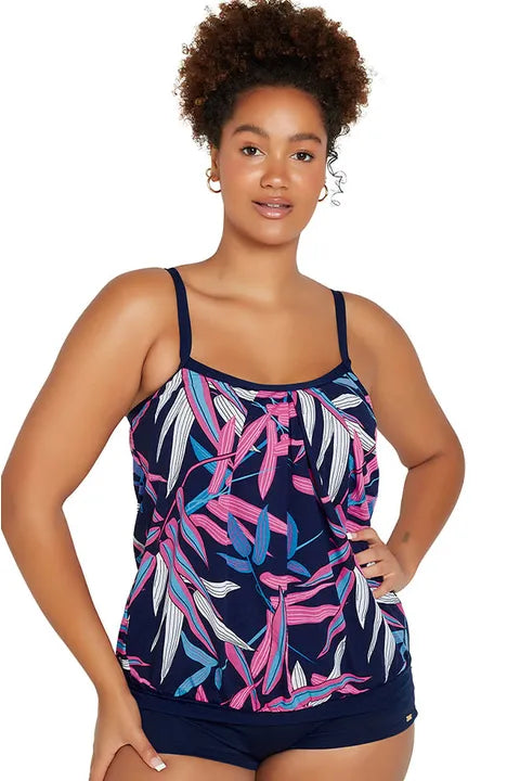 Genevieve Blouson Tankini Top