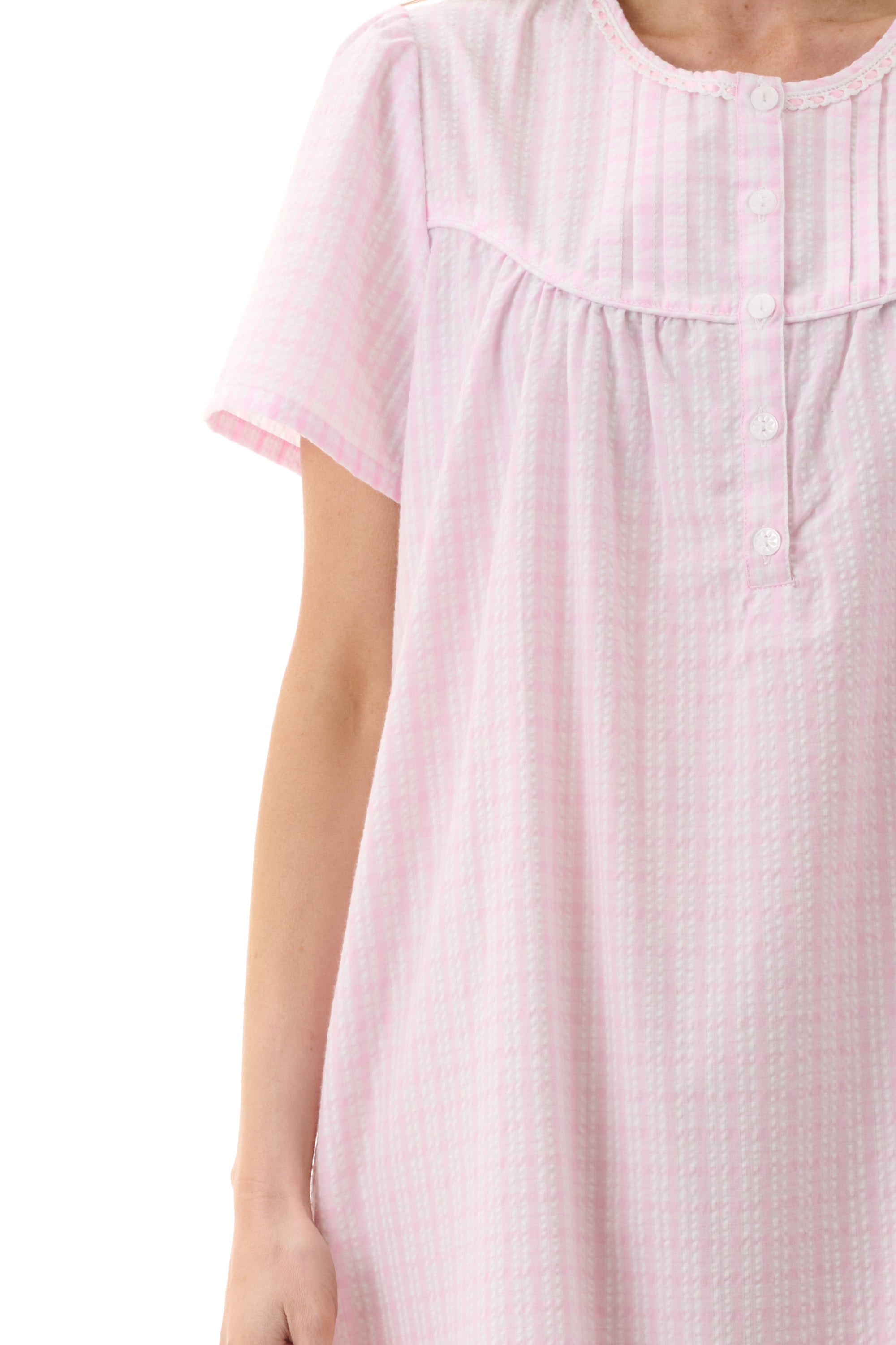 Givoni Check Short Sleeve Short Nightie