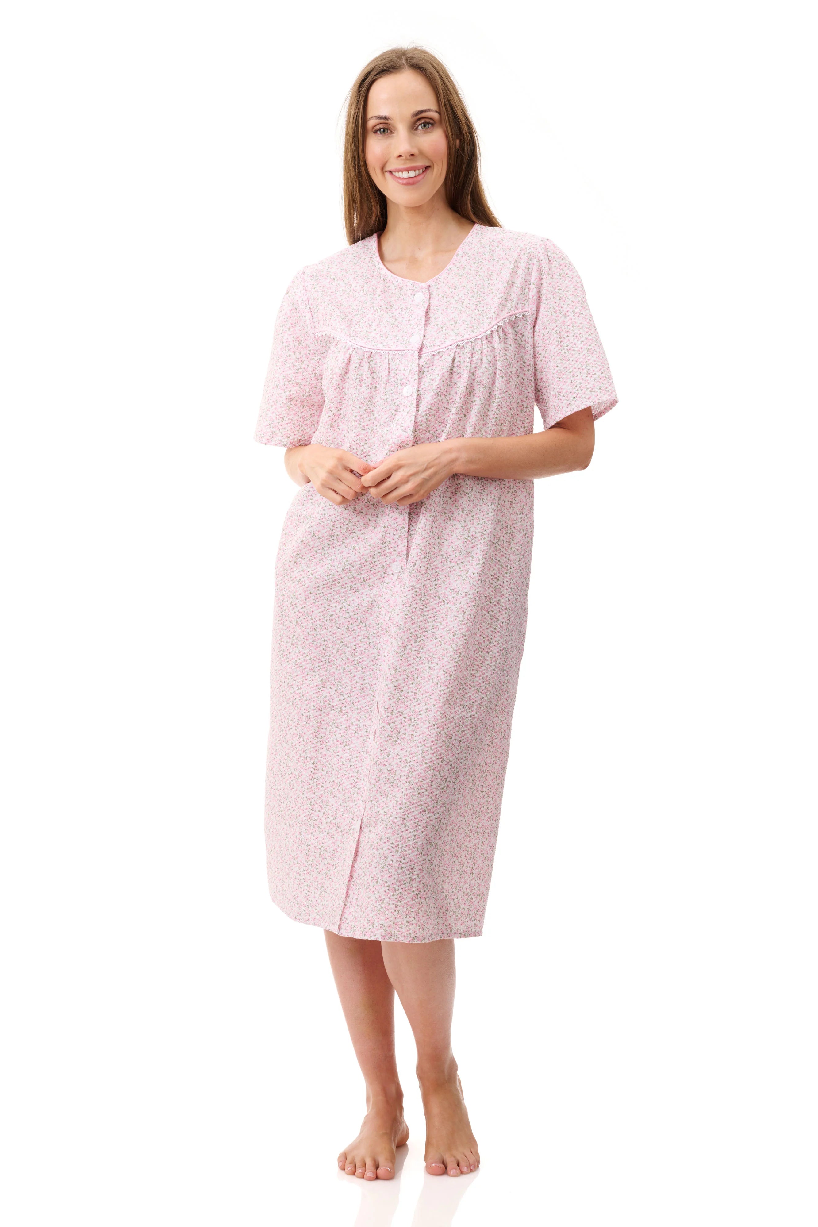 Givoni Dimity Short Sleeve Brunchcoat Pink