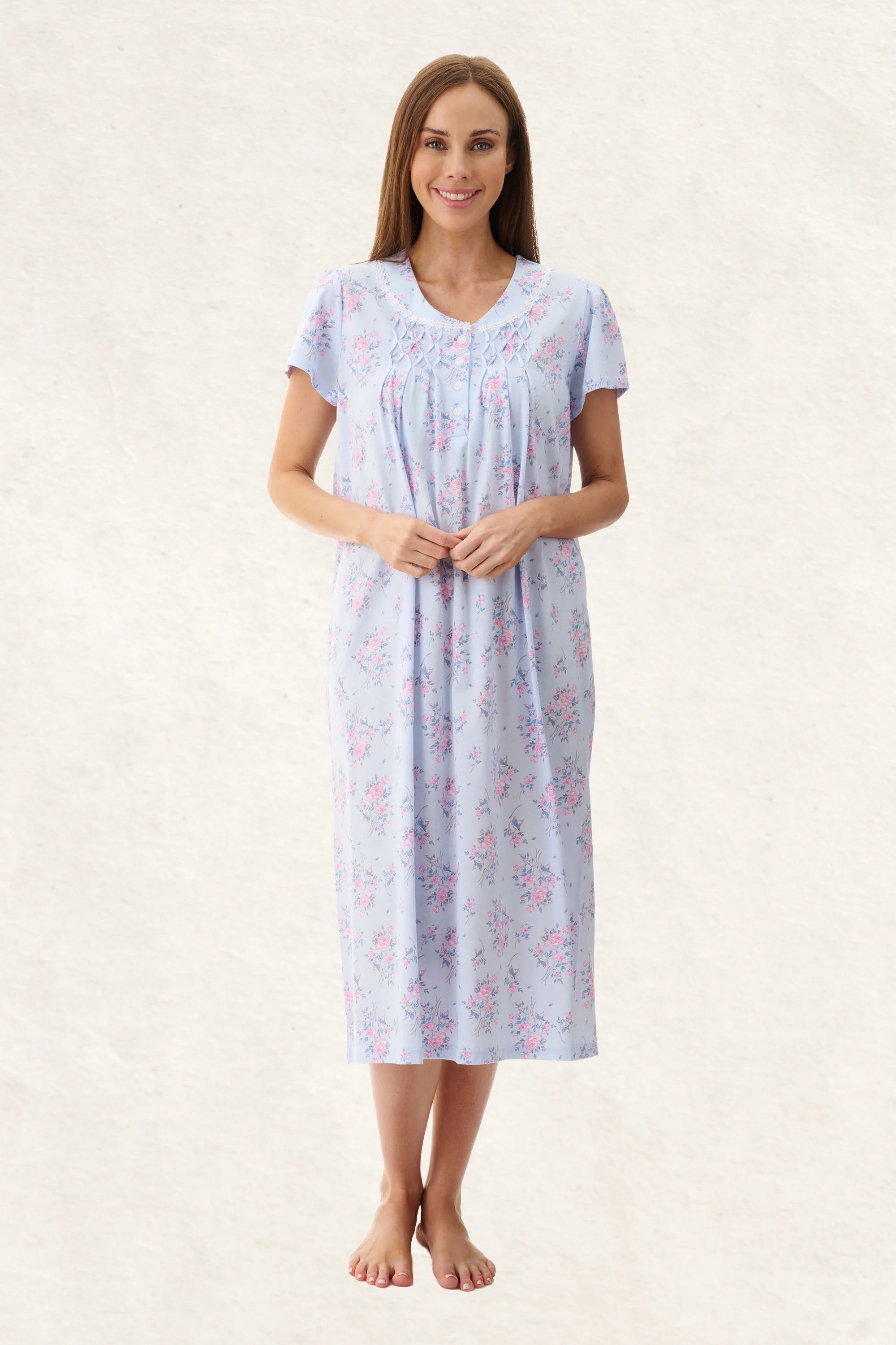 Givoni Kym Short Sleeve Mid Length Nightie