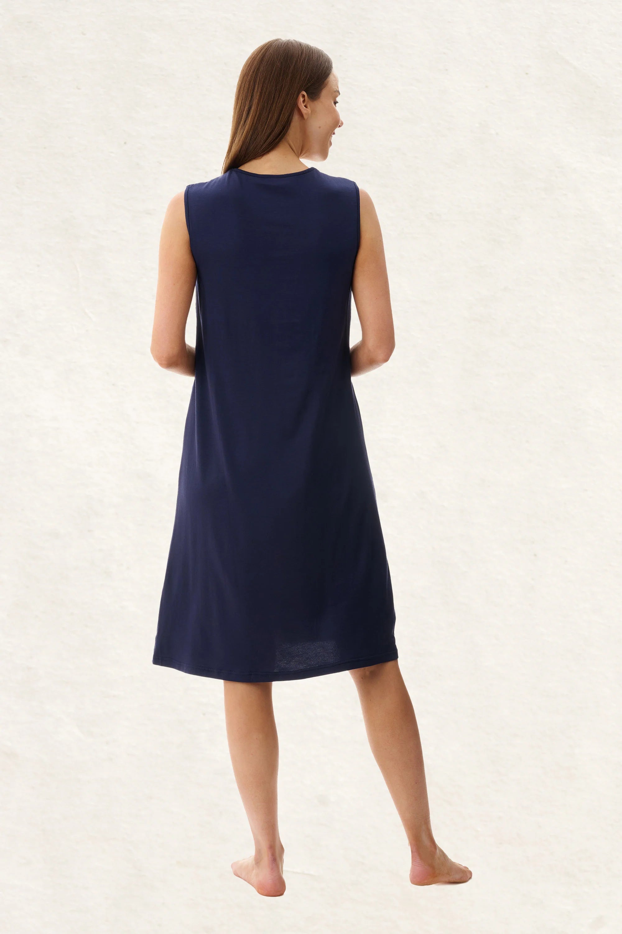 Givoni Sleeveless Short Nightie with Inner Bra