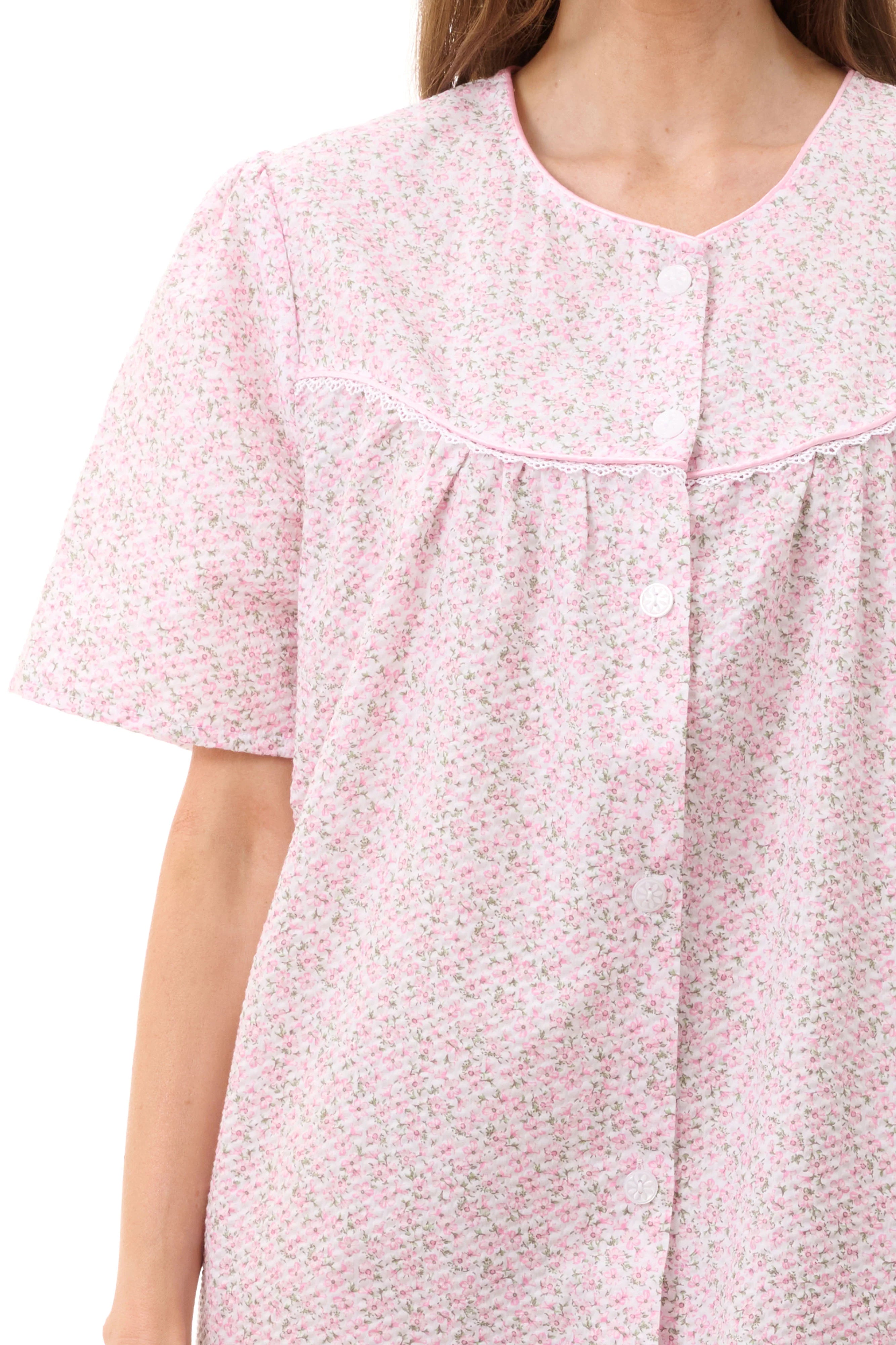 Givoni Dimity Short Sleeve Brunchcoat Pink