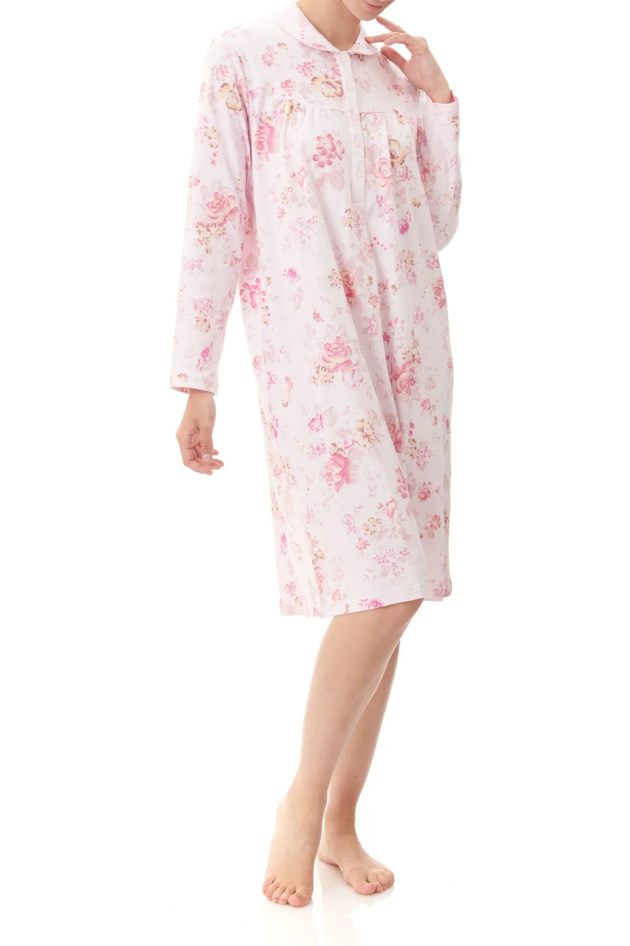 Givoni Blair Short Nightie with Yoke and Collar