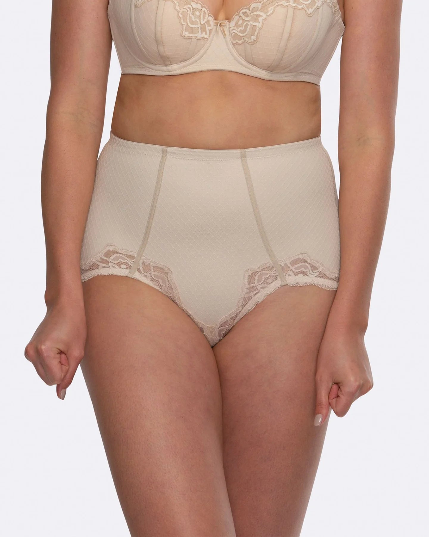 Hush Hush Whisper Firm Control Lace Brief