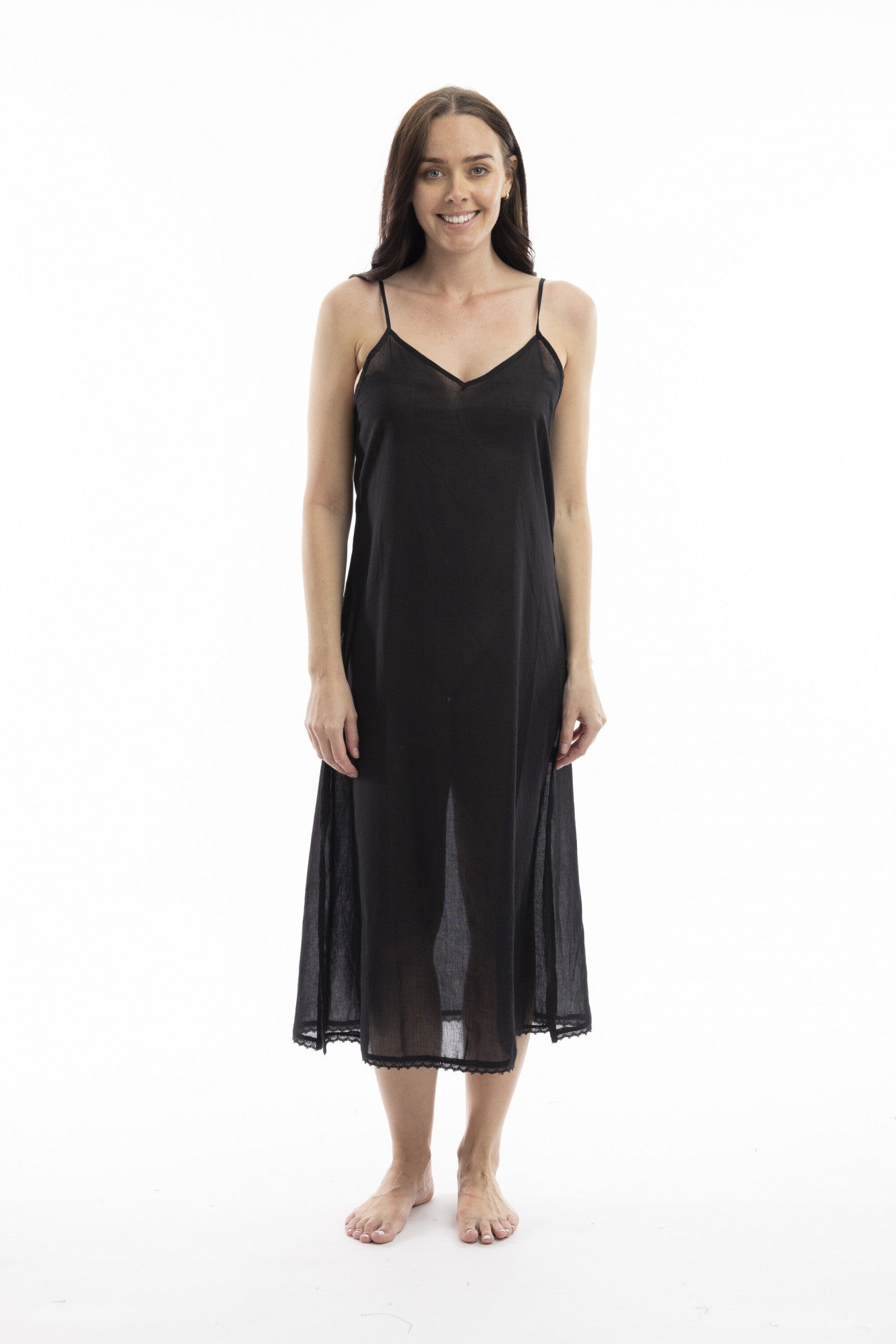 Orientique Maxi Length Cotton Slip