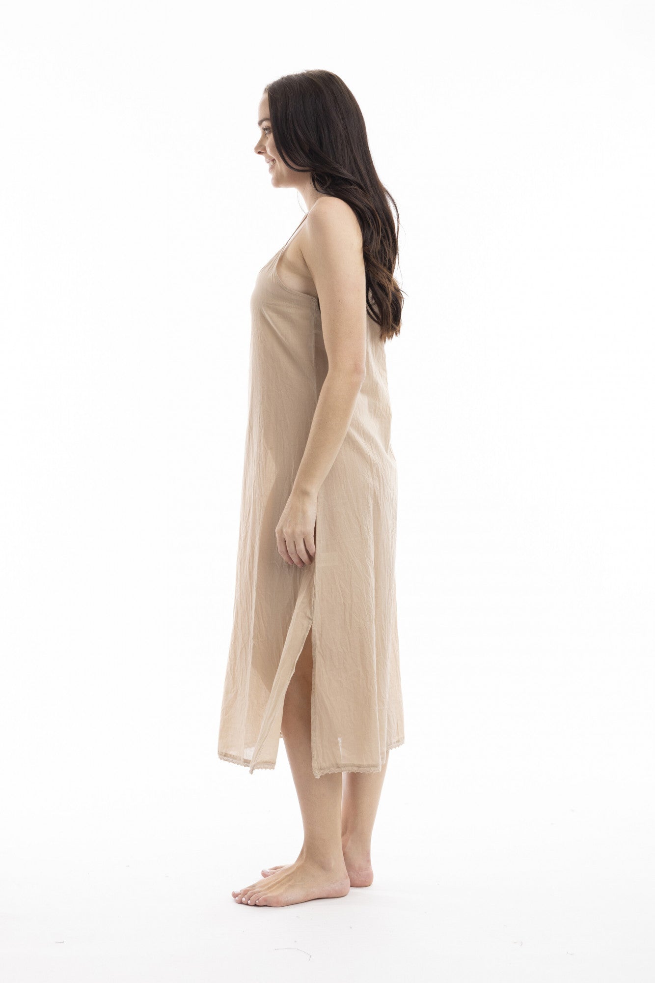 Orientique Maxi Length Cotton Slip