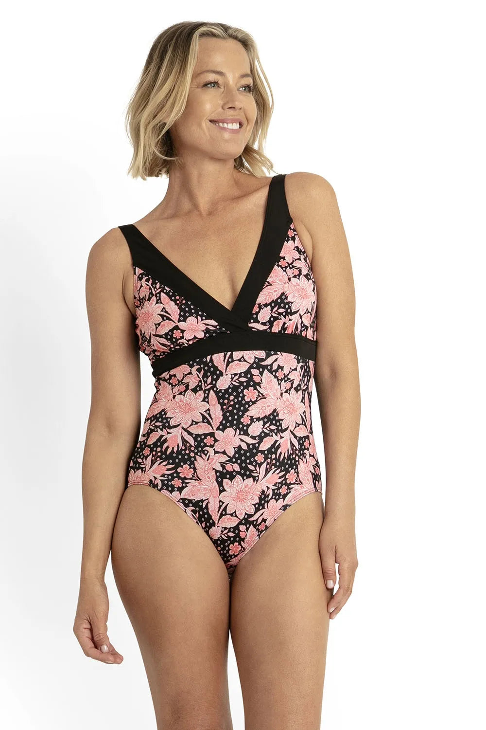 Poolproof Nakia Cross Front Scoop One-Piece Swimsuit