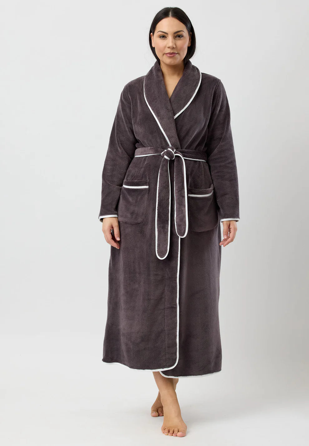 Yuu Satin Trim Robe