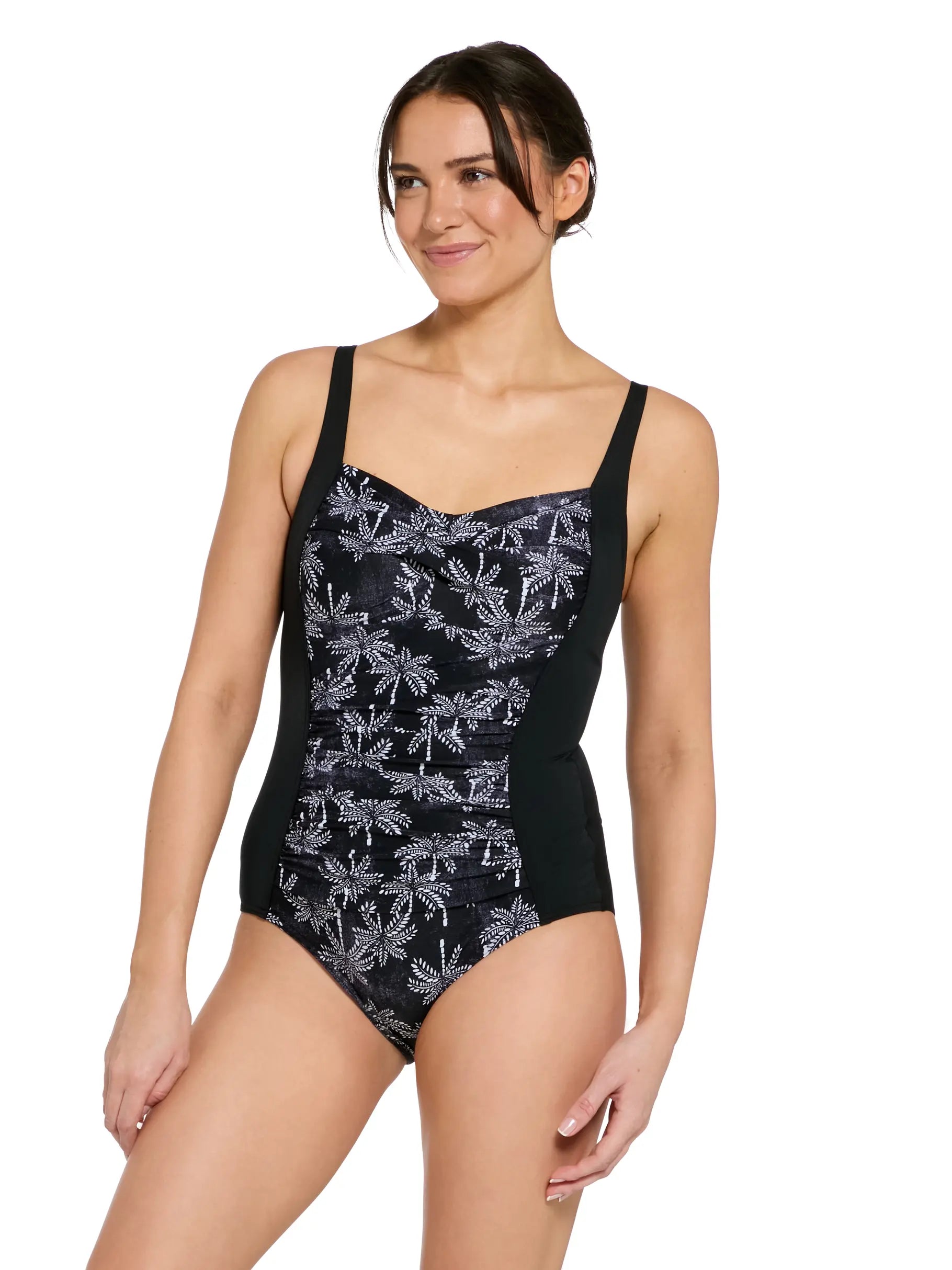 Zoggs Ruched Front Swimsuit