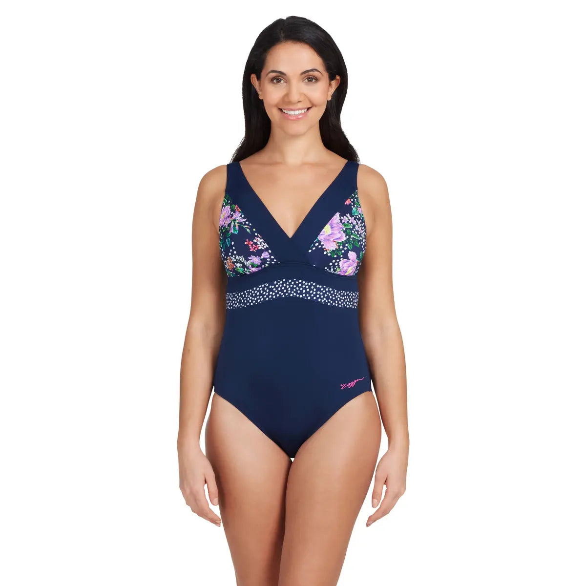 Zoggs Square Back One Piece Swimsuit