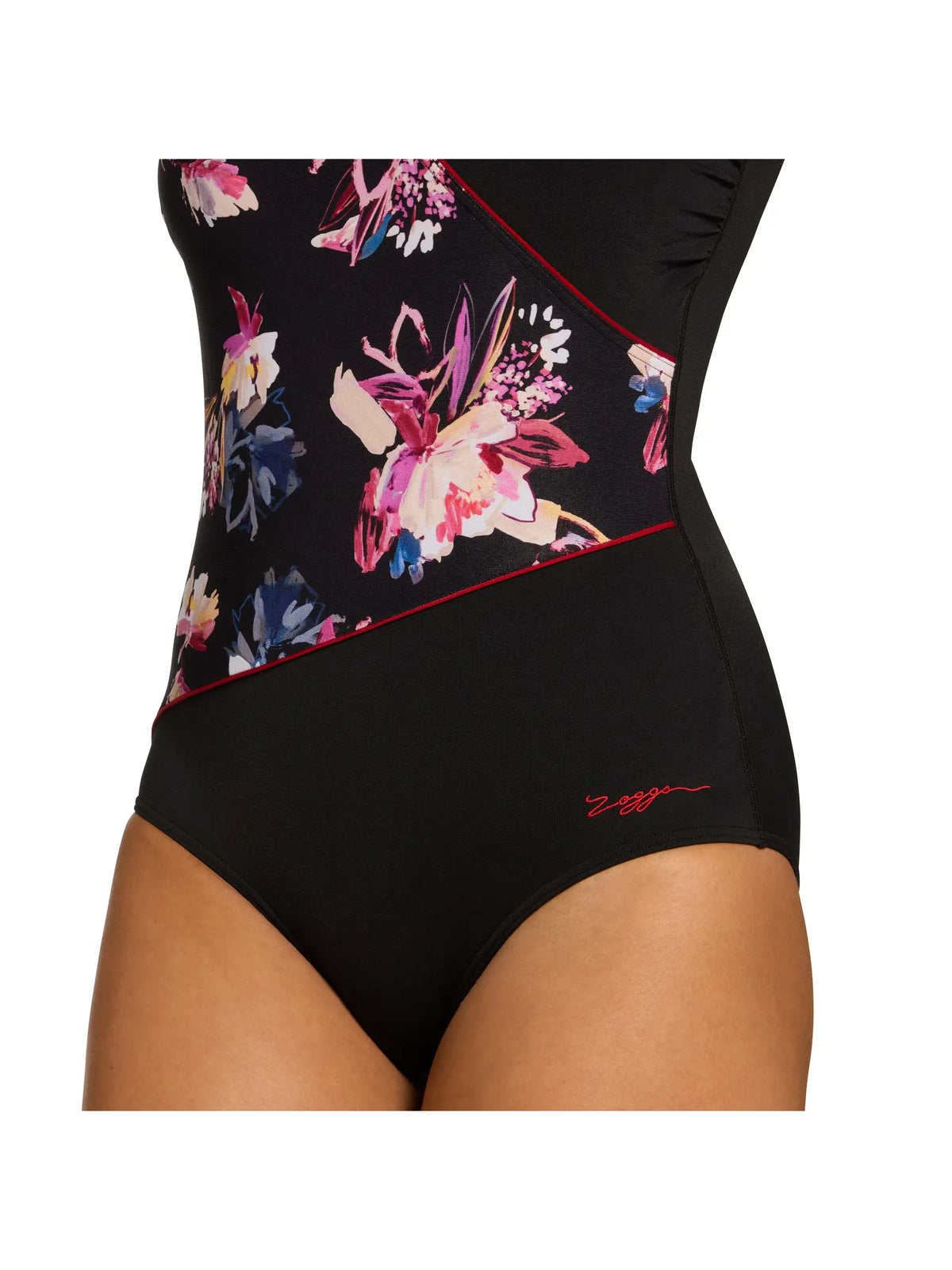 Zoggs Wrap Front One-Piece Swimsuit