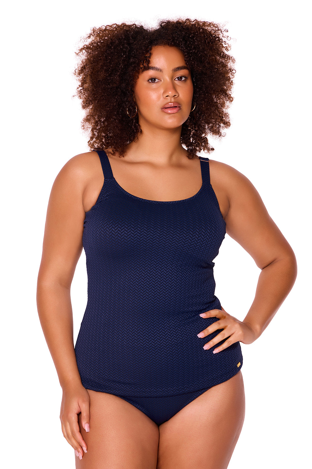 Genevieve Scoop Neck Tankini and Not so Short Shorts Set