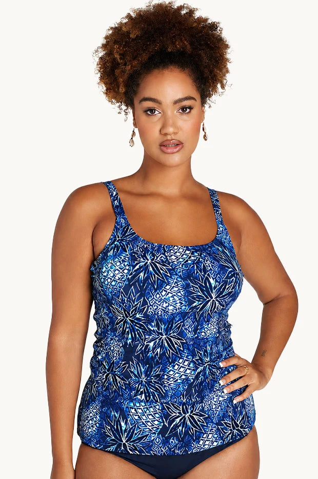 Genevieve Scoop Neck Tankini Top