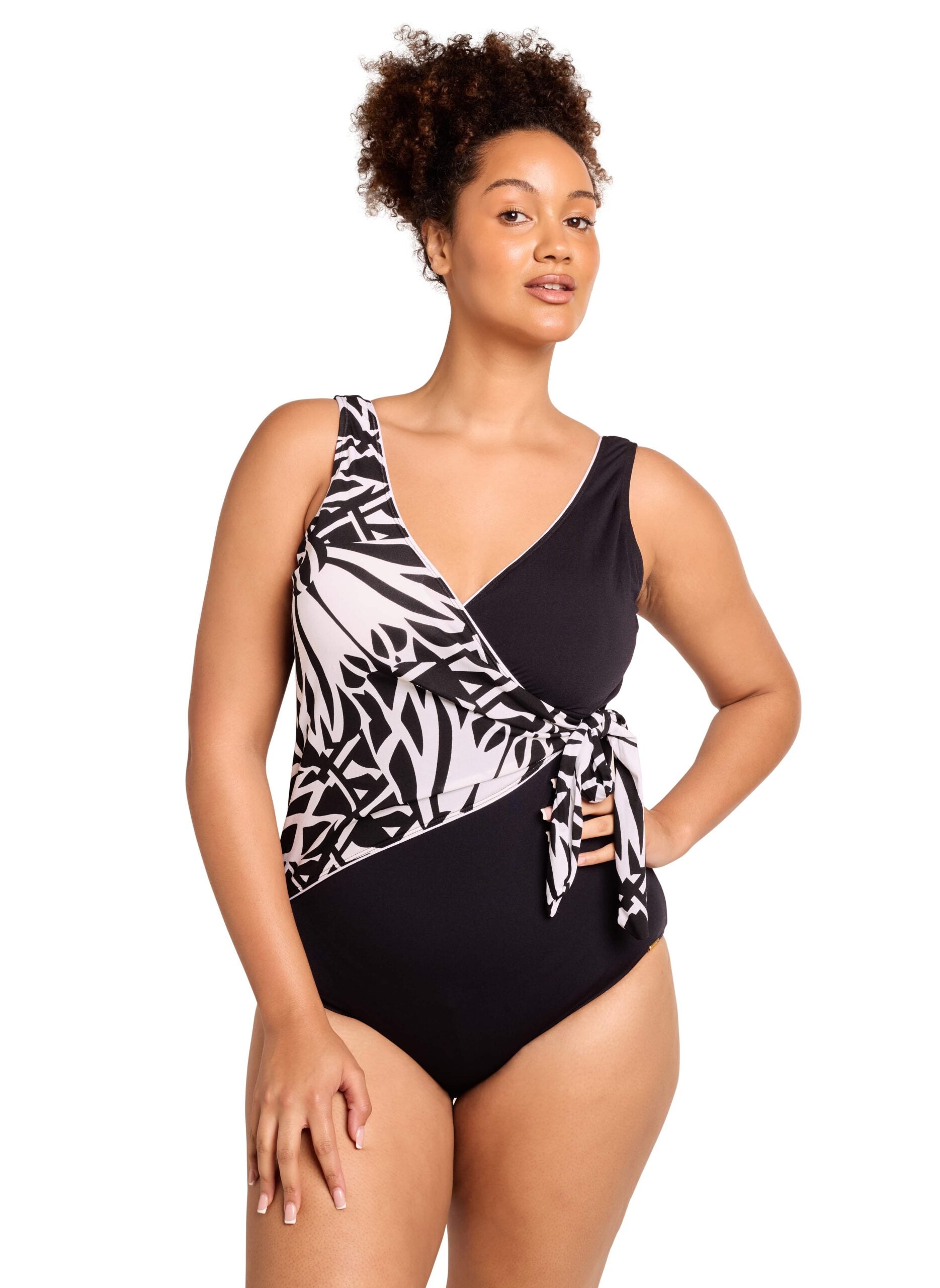 Genevieve Side Wrap One-Piece Swimsuit