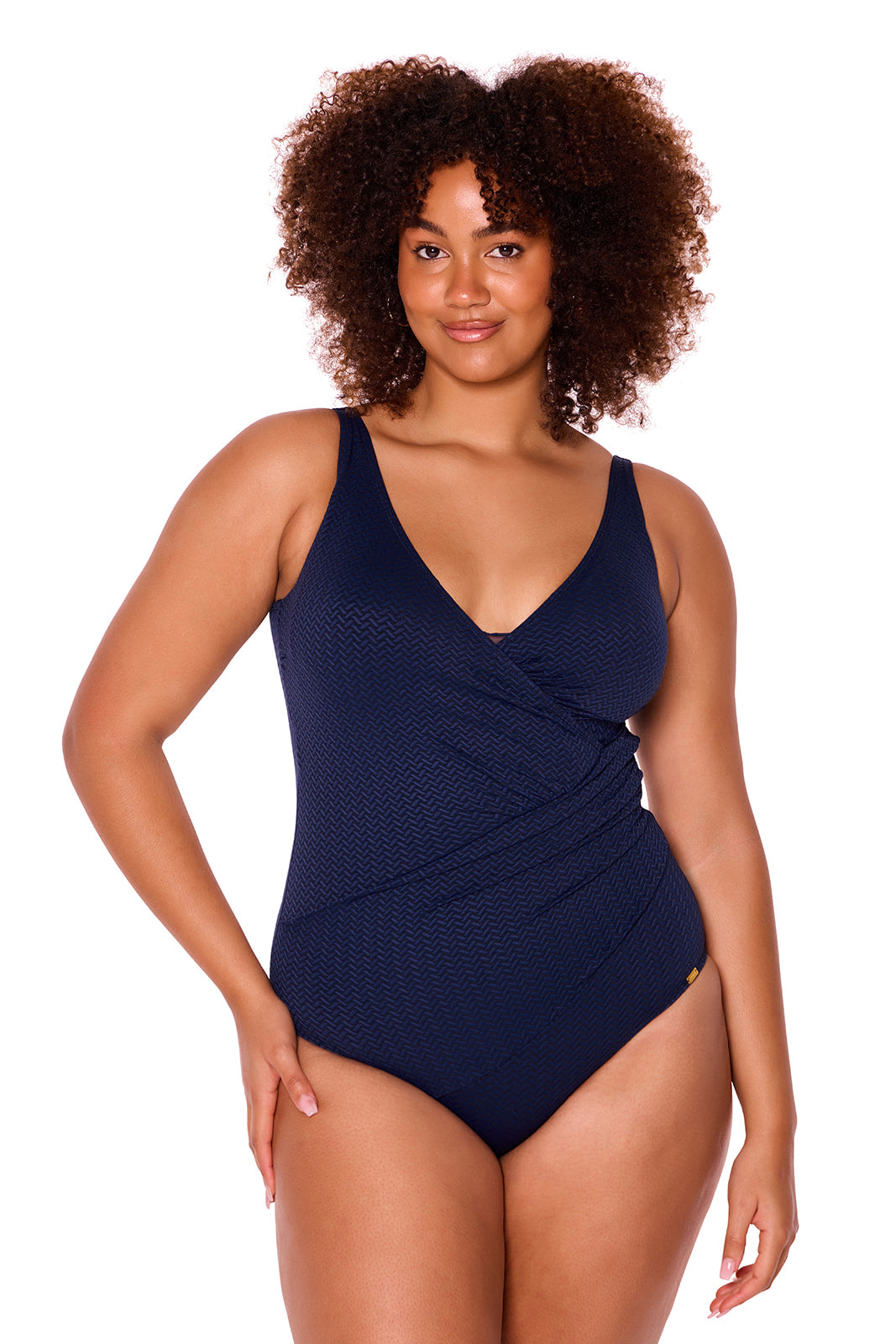 Genevieve Wrap One-Piece Swimsuit