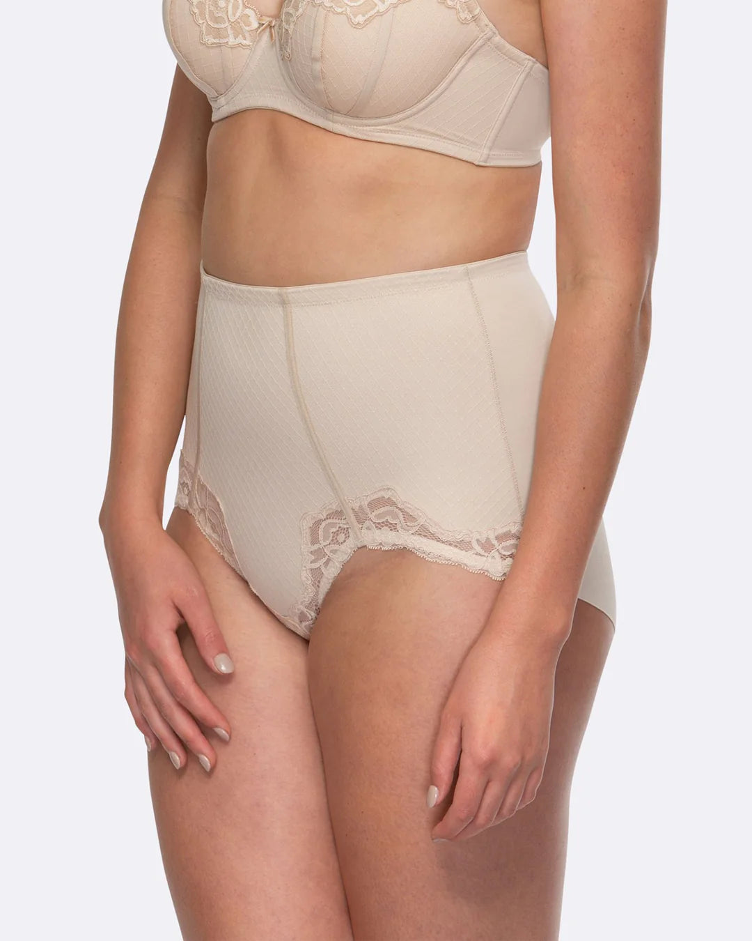Hush Hush Whisper Firm Control Lace Brief
