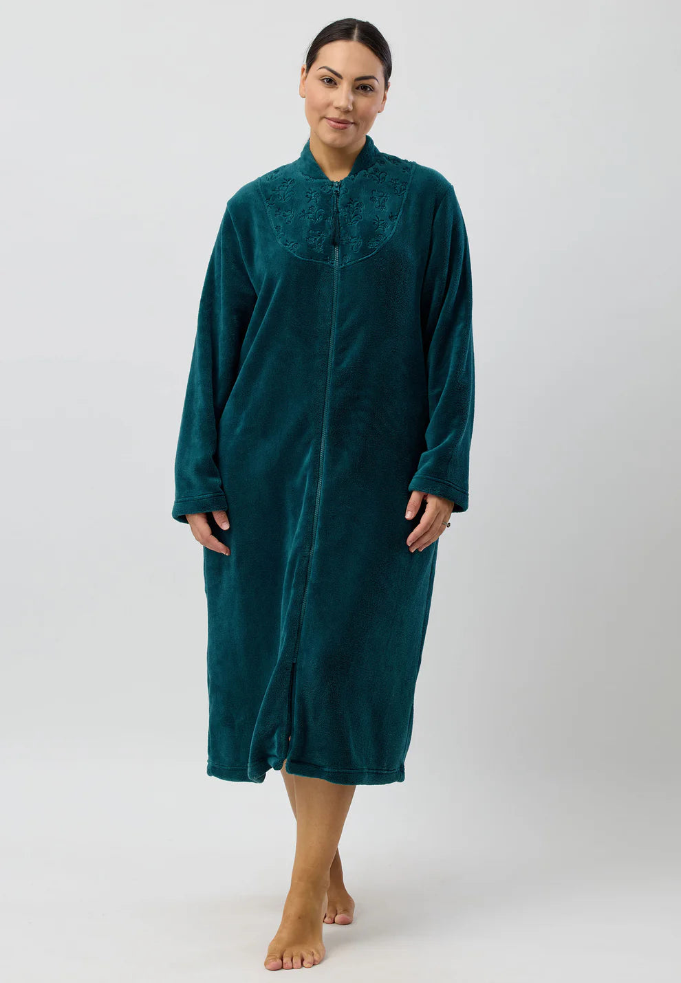 Schrank Zip Embroidered Gown