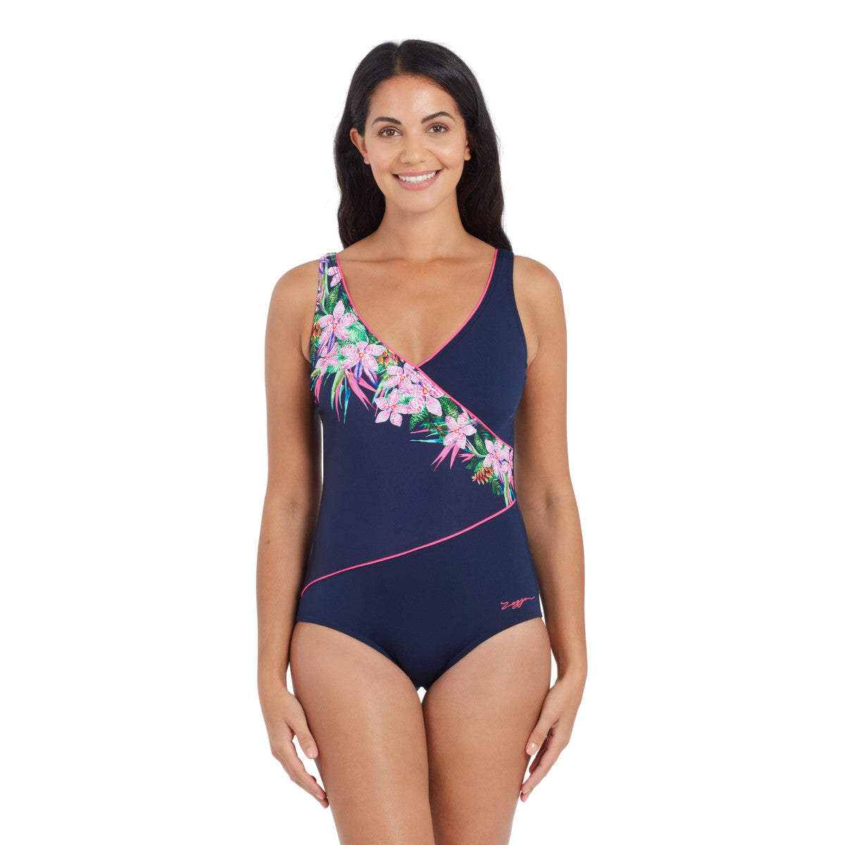 Zoggs Wrap Front Swimsuit